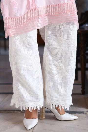 WHITE FLORAL TROUSER | RJ’S PRET