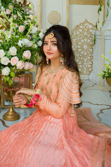 Saaz Khushi Embroidered Kalidaar Frock | RJS PRET