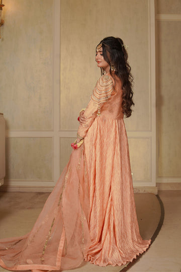 Saaz Khushi Embroidered Kalidaar Frock | RJS PRET