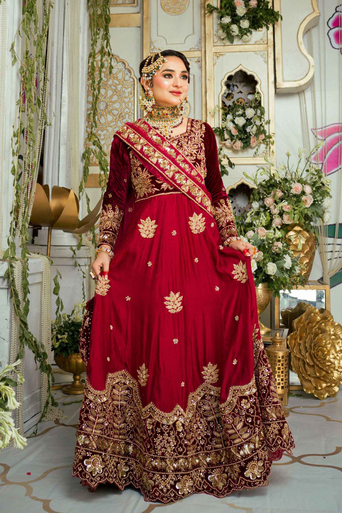 Aafreen Khushi Bridal Peshwas Dress | RJS PRET