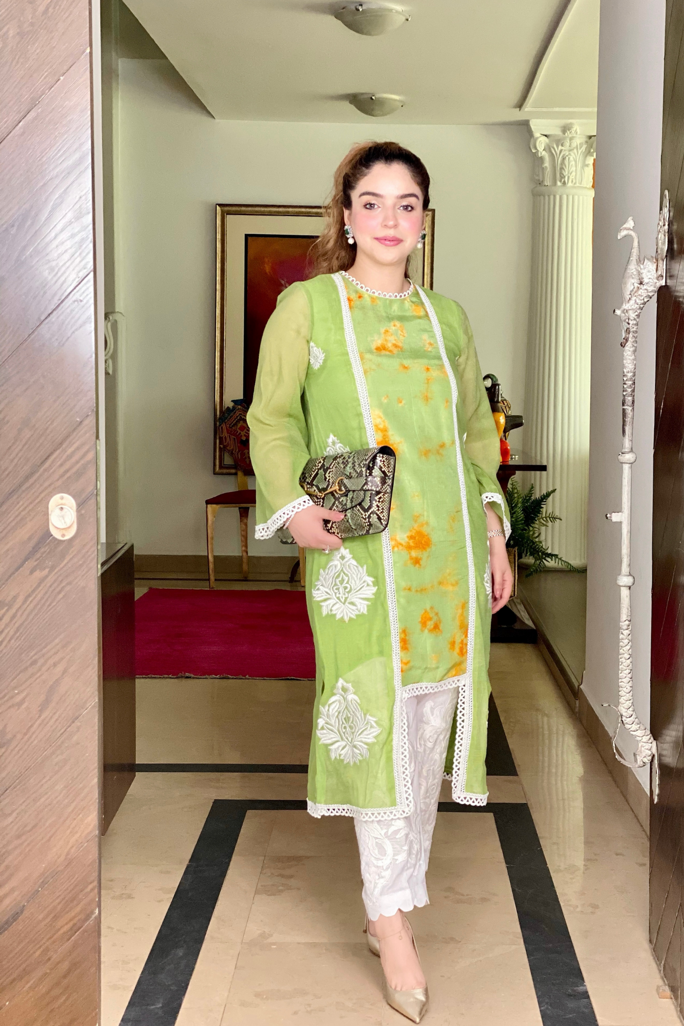 CANDY FLOSS (PARROT GREEN) | Asymmetrical Shirt | RJ’S PRET