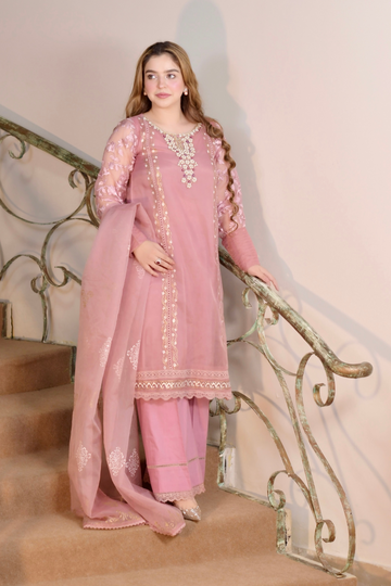CARNIVAL (TEA PINK) | Embroidered Outfit | RJ’S PRET