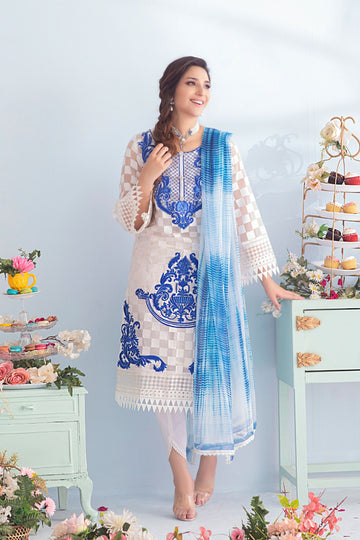 Embroidered Suit with Tie Dye Dupatta | FLORENCE | CARNIVAL
