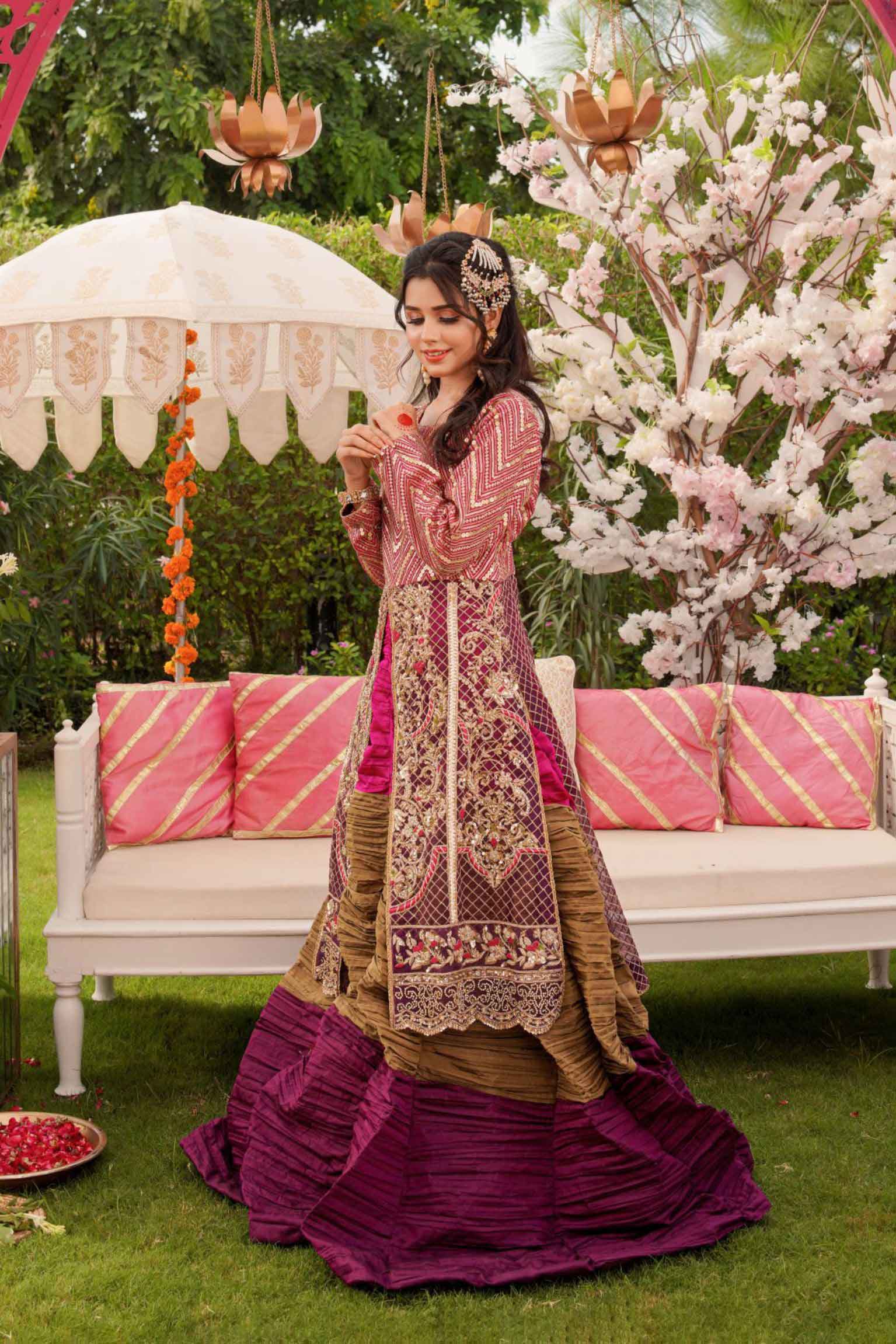 Dhanak Khushi Embroidered Lehenga Dress | RJS PRET Dhanak Khushi Embroidered Lehenga Dress | RJS PRET