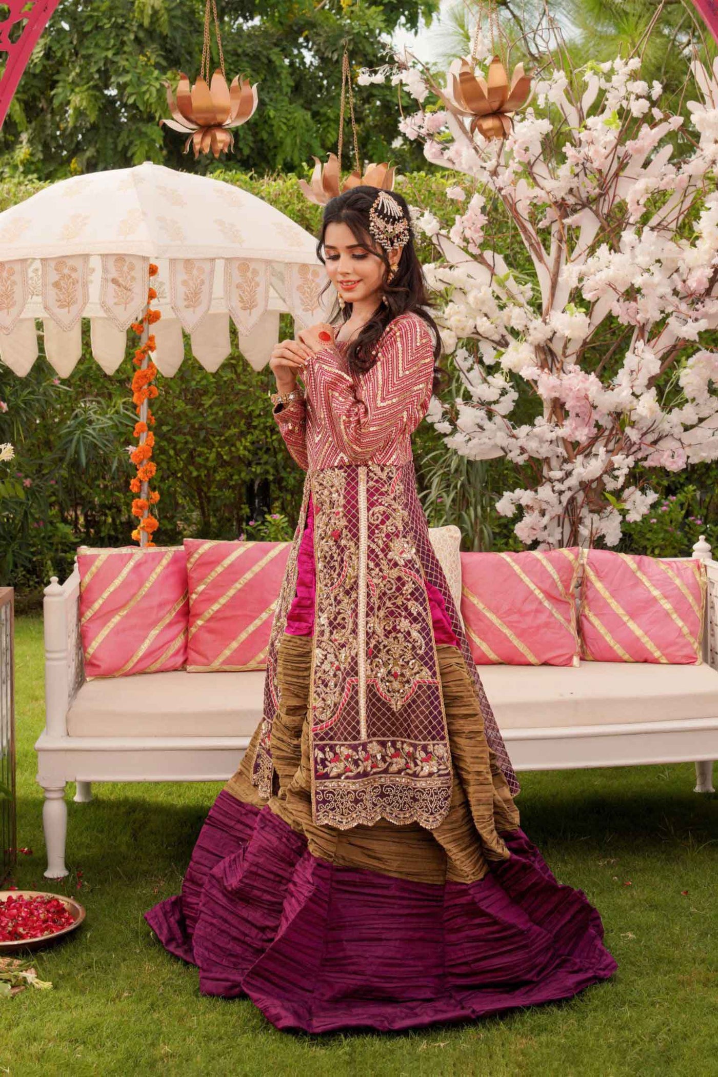 Dhanak Khushi Embroidered Lehenga Dress | RJS PRET