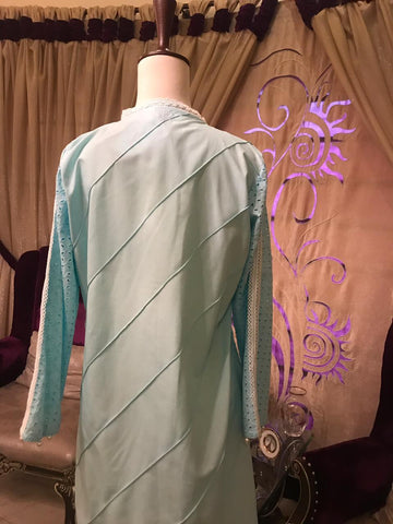 SKY BLUE CHICKEN KURTA | RJ’S PRET