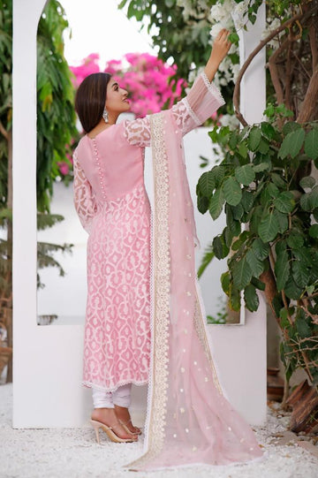 Pastel Pink Kalidaar Peshwas | BLUSH BALLET | BLOOM | RJS PRET