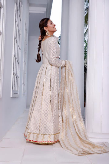 Cotton Net Kalidaar Peshwas | RUBY DESIRE | BLOOM | RJS PRET