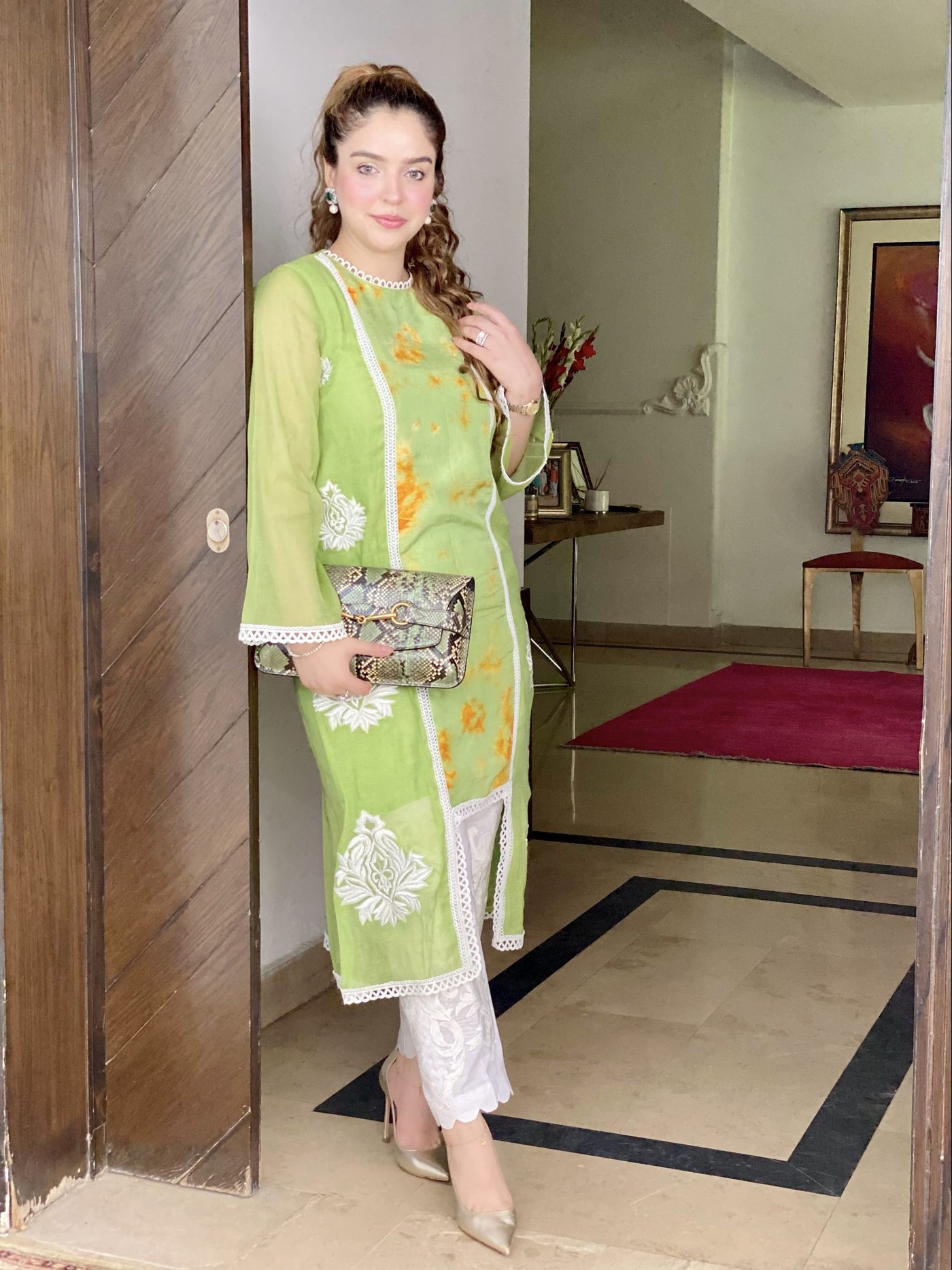 CANDY FLOSS (PARROT GREEN) | Asymmetrical Shirt | RJ’S PRET