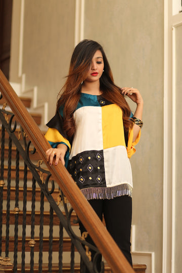 MOSAIC EMBROIDERED TOP | CHANTELLE | RJ'S PRET