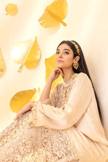 Gold Melody Pristine Embellished Kurta Set | RJS PRET