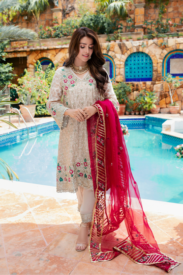 Naubahar Shadmani Luxury Embroidered Formal Dress | RJ’S PRET