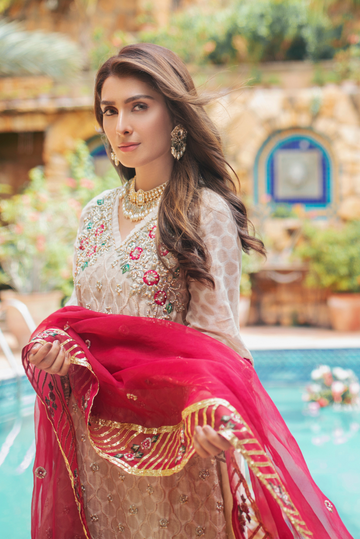 Naubahar Shadmani Luxury Embroidered Formal Dress | RJ’S PRET