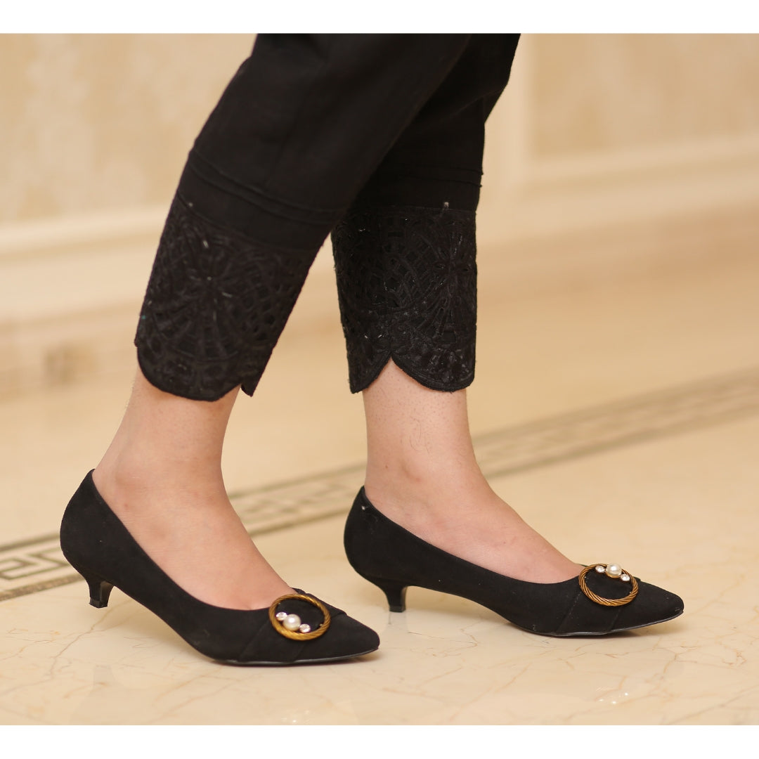BLACK EMBROIDERED PANTS | RJ’S PRET