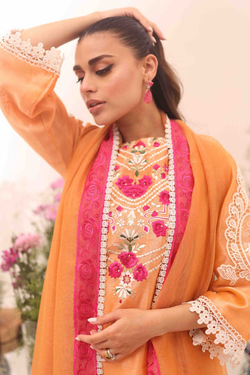 Flame of the Forest Umeed Embroidered Net Kurta | RJS PRET