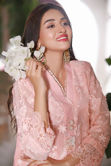 3D Net Shirt | DARLING PEACH | BLOOM | RJS PRET