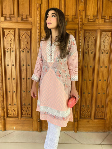 Peach Chicken Kari Kurta | SUMMERY | MEETHI EID | RJS PRET
