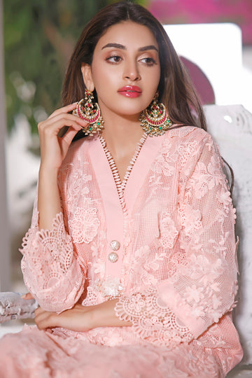 3D Net Shirt | DARLING PEACH | BLOOM | RJS PRET
